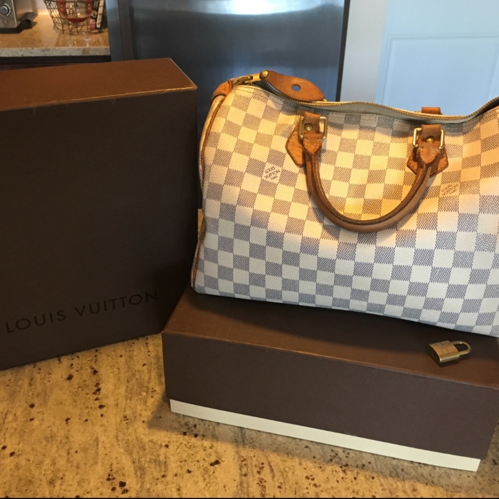 Louis Vuitton Speedy 30 Damier Azur * SOLD !! *